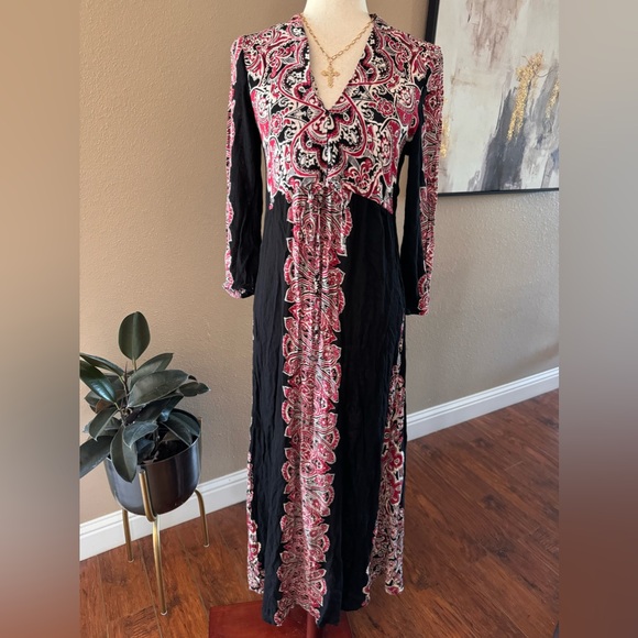 Bohemian floral print maxi dress size smalll - Picture 3 of 8